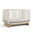 thumbnail image 1 of Storkcraft Santorini 5-in-1 Convertible Crib, Frosted Oat with Driftwood, 1 of 16