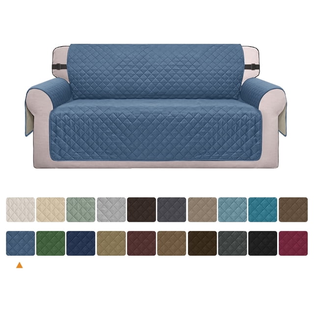 Reversible Sofa Cover Machine Washable Couch Cover Water Resistant Slipcover Non Slip Furniture Protector for Dogs, Children, Pets