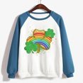 thumbnail image 4 of T-shirt de la Saint-Patrick pour Femmes, Imprimé Saint-Patrick, Col Rond, Manches Longues, Haut Ample, 4 of 4