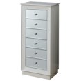 thumbnail image 1 of ACME Talor 6-Drawer Wooden Jewelry Armoire in White, 1 of 2