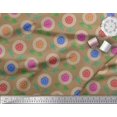 thumbnail image 3 of Soimoi Tissu Poly Georgette Feuilles & Aster Imprimé Floral 1 Yard 52 Pouces de Large, 3 of 3