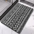 thumbnail image 3 of Indulge in Luxury with our Non-Slip 20x32in Tribal Style Bath Rug Runner - Soft Microfiber, Machine-Washable Bathroom Rugs for Tub and Shower. Elevate Your Bathroom Experience Today!, 3 of 5