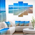 thumbnail image 1 of Benidorm Poniente Beach Waves - Seascape Canvas Art Print, 1 of 3