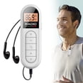 thumbnail image 2 of [Mini Radio Blanche], Radio Portable Fm Rechargeable Radio de Poche avec Réception Syntonisation Numérique Écran Lcd Clip Ceinture Son Stéréo Prise Écouteurs pour Gym Jogging Marche Camping, 2 of 5