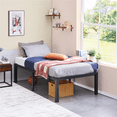 thumbnail image 2 of Yaheetech Metal Platform Bed Frame with Steel Slat Support, Twin, Black, 2 of 9