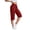 Wine, variant on Yuzhih Bermuda Cargo Shorts for Women Casual Long Knee Length High Waisted Shorts Stretch Loose Wide Leg Capris with Pockets