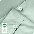 thumbnail image 4 of Bare Home Organic Cotton Duvet Cover Set, 300 Thread Count, Percale Weave, Full/Queen, Willow, 4 of 5