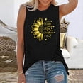 thumbnail image 2 of Pompotops Débardeur Sans Manches Imprimé Sunflower Series Décontracté Ample pour Femme, 2 of 4