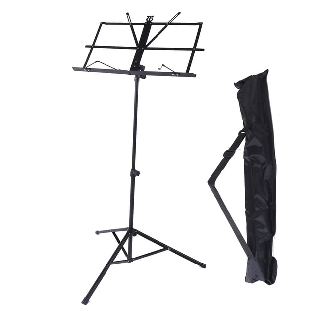 Garosa Small Music Stand Metal Portable Shelf Easy Assemble Lift Fold Adjustable Rack for Family Use,Small Music Stand,Fold Small Music Shelf