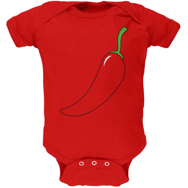 Déguisement de Piment Chili d'Halloween de Cinco de Mayo une-Pièce Douce pour Bébé