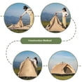 thumbnail image 4 of Intexca Pop-Up Camping Tent - Lightweight Waterproof 2-4 Person Outdoor Tent with Carry Bag, Easy Setup, 210×210×135 cm, 4 of 5