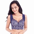 thumbnail image 1 of RKSTN Women's Plus Size Bra Unadjustable Sports Extra-Elastic Breathable Lace Trim Bra, 1 of 6
