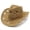 Khaki, variant on GDREDA Hat Women Women Men Summer Western Cowboy Hat Shapeable Straw Hat Hollowed Out Sun Hat,Khaki