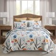 thumbnail image 1 of JML Bedspread Set, Queen, Colorful Floral, 3 Piece, 1 of 6