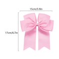 thumbnail image 3 of Iumwxz 6-inch Ribbed Satin Fishtail Double Layered Ribbon Bow Hair Clip For Children's Hair Accessories Hair Clip, 3 of 7