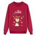 thumbnail image 1 of Pyjamas Confortables et Décontractés pour la Famille Parent à Manches Longues Pyjamas Assortis pour la Famille Chandail à Manches Courtes à Col Rond Haut Imprimé de Noël, 1 of 3