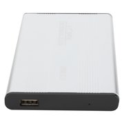 2.5in 2TB Portable External Hard Drive Enclosure, HDD Plug Play 3TB USB2.0 SSD Disk Box 1tb External Hard Enclosures For OS X Laptops Data Storage Noir Drive HDD SSD Laptops