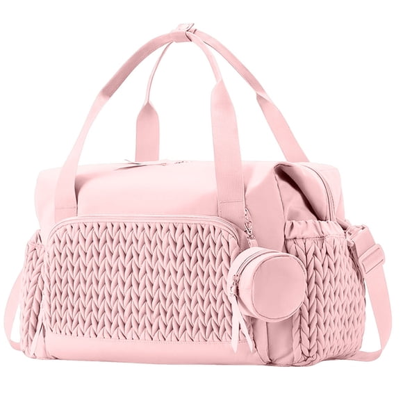 Travel Large Capacity Nappy Bag for Maternity and Baby Care Multifunction Mommy Tote with Pacifier Holder Versatile Travel Beach Bag and Daybag