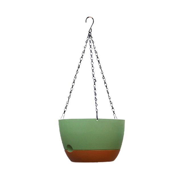 Pot Hoppet Stand Vert Fleur Mur Auto-Absorbant Bassin Eau Crochet Radis Résine Absorbant Orchidée Suspendu Panier