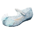 thumbnail image 1 of 2025 Sandals New Slides Size 1 Pattern Cute Bow Decoration Sandals Size 11 Soft Sole Comfortable Hook Slides Size 4 Loop Princess Shoes, 1 of 8