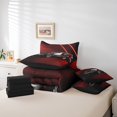 thumbnail image 5 of YST Voiture de Sport Rapide 7 Pcs Ensemble de Literie, Rouge Noir, Grand Lit (7 Unités), 5 of 5