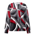 thumbnail image 4 of Sweat à Capuche Mode pour Femmes 2023 Col Rond Mode Décontractée Manches Longues Imprimé Chandail en Molleton Blouse 50 % de Réduction Costumes Halloween/noël, 4 of 5