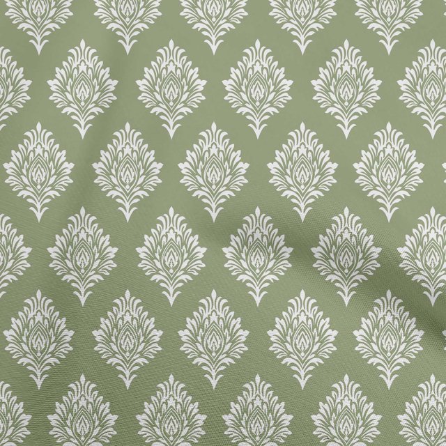 oneOone Polyester Spandex Light Green Fabric Block Sewing Material Print Fabric By The Yard 56 Inch Wide-O2