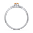 thumbnail image 4 of Birthstone Heart Ring with Shoulder Accents - Citrine (November), 4 of 4