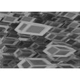 thumbnail image 1 of Ahgly Company Machine Washable Indoor Rectangle Transitional Dark Gray Black Area Rugs, 4' x 6', 1 of 7