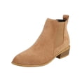 thumbnail image 2 of LSLJS Bottes d'Hiver en Flocage pour Femmes à Talon Épais, Talon Bas, Bout Rond, Chaussures à Fermeture Éclair Latérale, Bottines et Bottillons pour Femmes, Bottes pour Femmes, 2 of 5