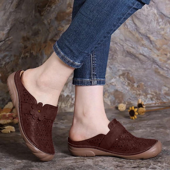 Aboser Mules for Women Summer Beach Clogs Sandals Closed Toe Mules Shoes Casual Working Nurse Shoes