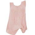 thumbnail image 3 of Débardeur T-shirt Ample Sans Manches en Coton et Lin pour Femmes, Gilet Tee Blouse, Camisoles, Grande Taille, 3 of 3