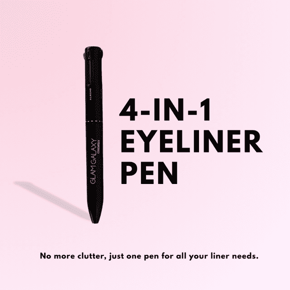 4-in-1 Eyeliner Pen Black, Jade, Cobalt, Almond