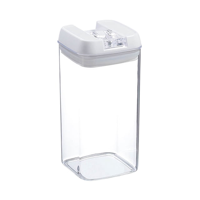 Easy Lock System Airtight Food Storage Containers, Transparent Kitchen Jars with Rubber Seal Fresh-Keeping Design, Plastic Storage Box Set for Pantry Countertop Organization
