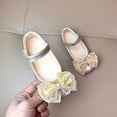thumbnail image 4 of JDQJBZ Girls Casual Shoes Princess Rhinestones Bow Soft Sole Flats, 4 of 4