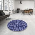 thumbnail image 4 of Ahgly Company Machine Washable Indoor Rectangle Transitional Blue Area Rugs, 2' x 5', 4 of 7