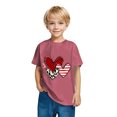 thumbnail image 4 of Girls' Short Sleeve Shirts Kids Crewneck T-Shirts Summer Tops Basic Tees, 4 of 4