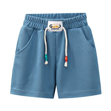 GDREDA Girl Clothes Children Shorts Boys Girls Drawstring Casual Summer Shorts Clothes Kids Elastic Pants Girls Summer Tops Plus Size Grey,4-5 Years