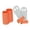 Orange L, variant on S SERENABLE Kids Gymnastic Hand Grips Gloves Wrist Support Gymnastic Bar Palm Protection White L