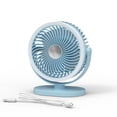 thumbnail image 4 of LSLJS Outdoor Desktop Night Light USB Rechargeable Fan, Home Dormitory Bedroom Desktop Lighting Small Table Fan, Mini Fan, 4 of 7