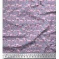 thumbnail image 1 of Soimoi polyester Crepe Fabric Flamingo Bird Print Fabric by the Yard 42 Inch Wide, 1 of 3