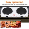 thumbnail image 3 of Electric Cooker Plate, Stainless Steel and Iron Electric Stove Efficient Heating  for Frying, 3 of 7