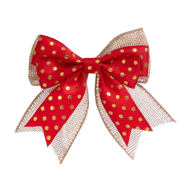 SDNall Christmas Tree Decorations, Christmas Tree ornaments, New Christmas Double Layered Bow Christmas Tree Decoration Small Bow Festival Gift Box Packaging Bow Accessories