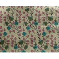 thumbnail image 4 of oneOone Georgette Viscose Fabric Leaves & Floral Block Decor Fabric Printed BTY 42 Inch Wide, 4 of 5