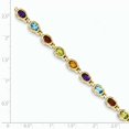 thumbnail image 2 of 14K Yellow Gold Gemstone Rainbow Bracelet, 2 of 2