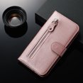 thumbnail image 4 of Case for Samsung Galaxy Note 10 Lite Zipper Pocket Wallet Leather Case Magnetic Closure Flip Cover - Pink, 4 of 5