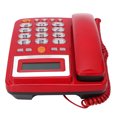 thumbnail image 2 of Big Button Corded Phone, HD Hands Free Calling Corded Landline Phone LCD Brightness Adjustment Red  For Office For Senior, 2 of 8