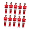 thumbnail image 4 of Lipstore Ensemble de 10 Pcs de Baby-Foot pour Hommes Ensemble de Soccer Table Mini Poupée Table Soccer Hommes Rouge Blanc, 4 of 8