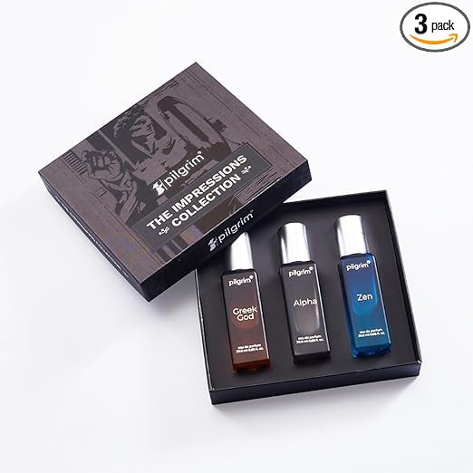 Pilgrim Men Mix The Impressions Collection 3 In 1(3X20Ml) Gift Box Perfume(Eau De Parfum)Long Lasting Perfume With Spicy