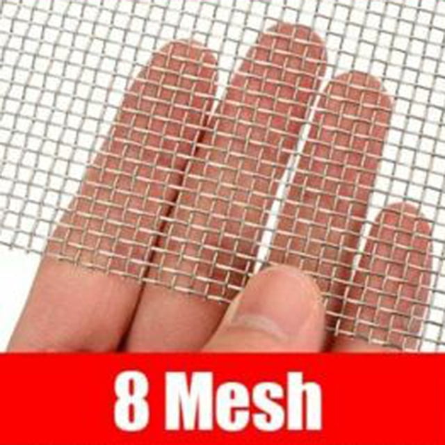 Stainless Steel 5/8/20/30/40 Mesh Woven Wire Filtration Screen Filter 15cmx30cm 8 Mesh Mingyqi